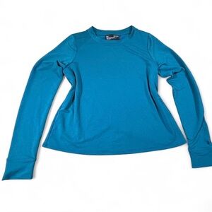 Under Armour Teal Long Sleeve Performance Top • Size M •